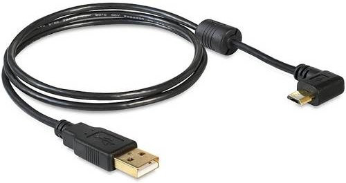 Delock USB 2.0 Kabel mit USB-A und Micro-USB Stecker Schwarz 1,00 m - Bild 1