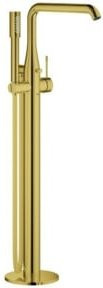 Grohe Essence UP Wannen-Einhebelmischer mit Schwenkauslauf und Duschset in Gold für die Bodenmontage - Bild 1