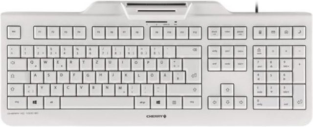 Cherry KC 1000 SC Membran-Tastatur USB Schweiz Grau - Bild 1