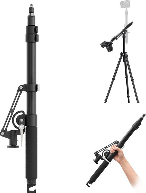 Ulanzi TH09 Ausziehbarer Stativarm aus Aluminiumlegierung in Schwarz für Kamera und Softbox für Overhead-Aufnahmen - Bild 1