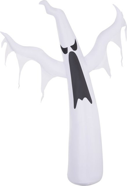HOMCOM Selbstaufblasendes Halloween Gespenst mit LED Beleuchtung in Weiß für Garten und Party - Bild 1