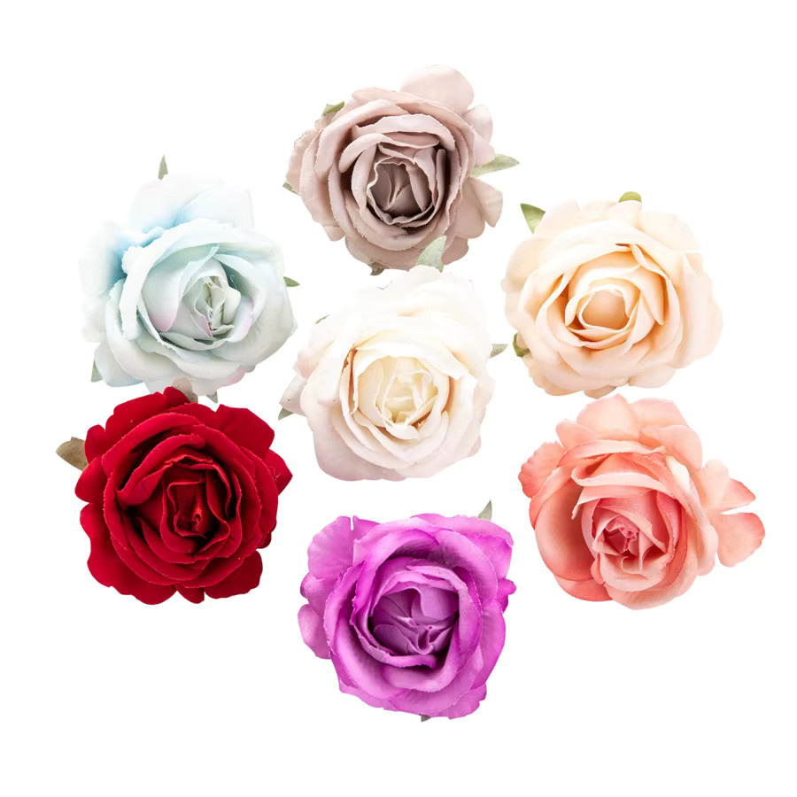ZQCY Künstliche Flanell Rosen in Flesh Pink für Hochzeiten und DIY-Dekorationen - Bild 3