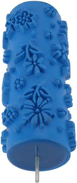 Koogeelife Strukturierte Gummi-Farbrolle für dekorative Malerarbeiten, Blau, Breite: 12,7 cm - Bild 1