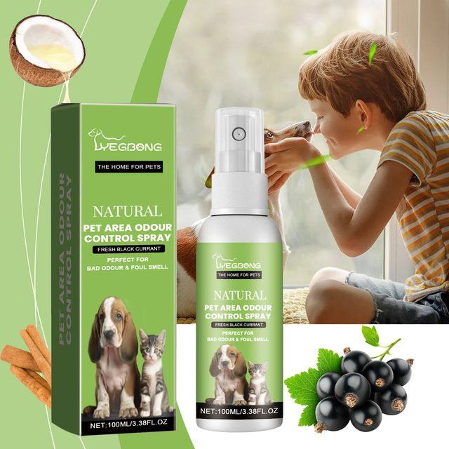 Yegbong Haustier-Desodorierungsspray für Hunde und Katzen zur Geruchsbeseitigung mit langanhaltendem Duft, 100 ml - Bild 1