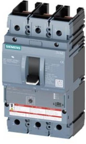 Siemens 3VA6140-1MS31-0AA0 Leistungsschalter in Grau mit einem Einstellbereich von maximal 40A und einer Schaltspannung von maximal 600 V/AC - Bild 1