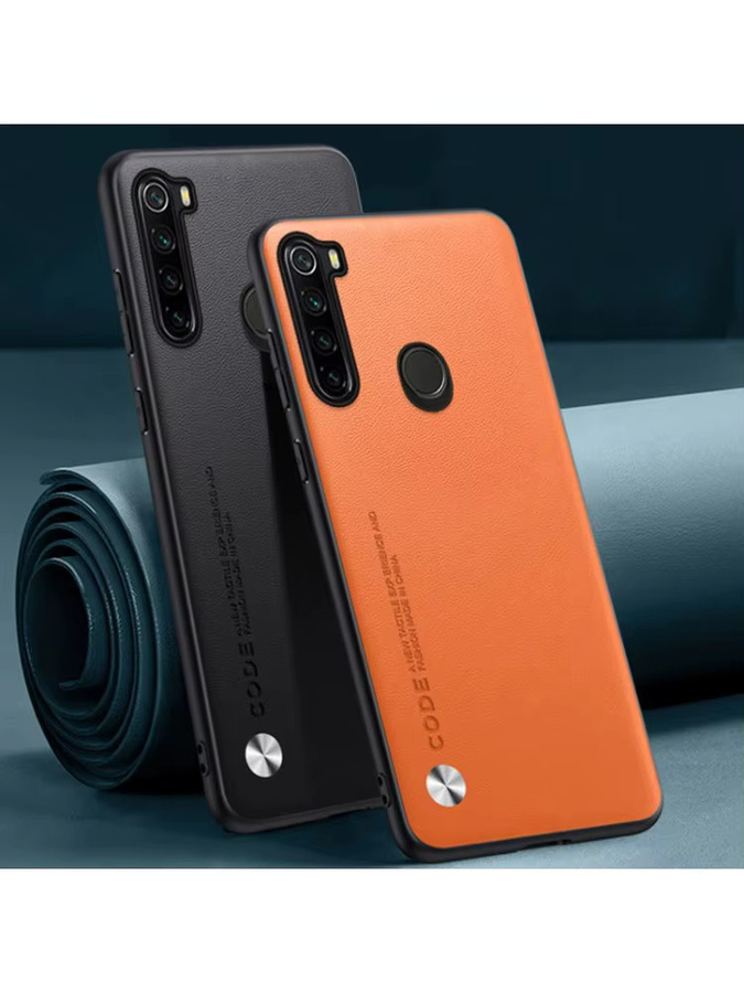 EUCAGR Luxus PU Leder Handyhülle für Xiaomi Redmi Note 8 und Note 8T in Schwarz - Bild 3