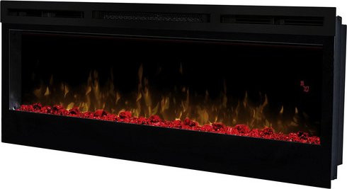 Dimplex Elektrokamin Prism 74 in Schwarz aus Glas und Metall, Breite: 110 cm - Bild 1