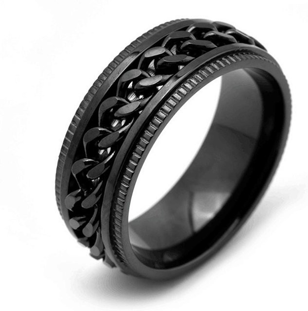 Neoglint Ring, Edelstahl, Schwarz, Herren - Bild 1