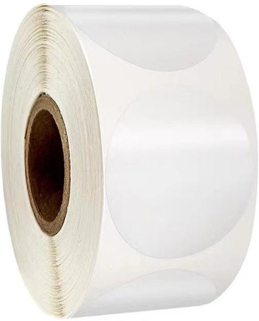 500 Stück Transparente Runde Siegelaufkleber von Binchi Outdoor Product als Selbstklebende Etiketten für Geschenkverpackungen - Bild 1