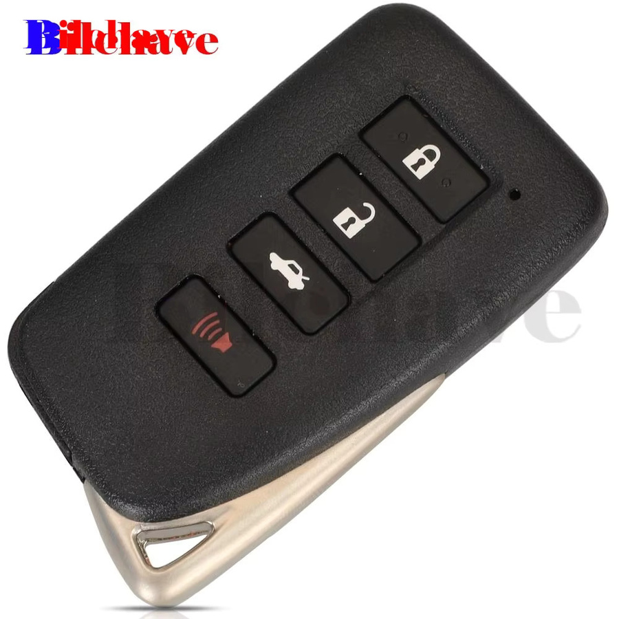Jingyuqin Ersatz Gehäuse für Lexus Smart Key Remote Fob in Schwarz mit 2/3/4 Tasten - Bild 2