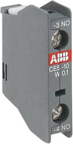 ABB CE5-10W0.1 Hilfskontaktblock für Schütz, 1 Schließer, grau - Bild 1