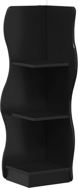 vidaXL Eckregal in Schwarz mit modernem Design aus Holzwerkstoff, B/T/H: 34 x 33 x 102 cm - Bild 1