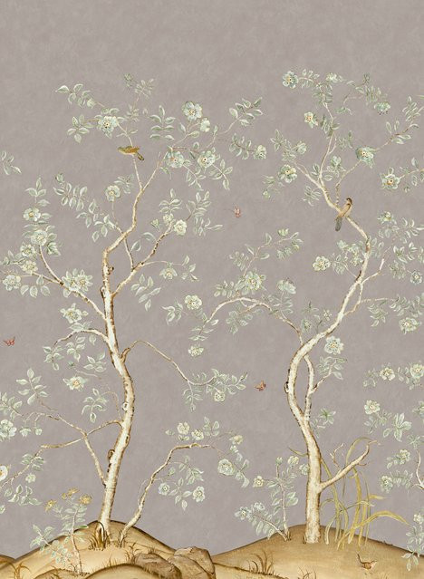 Andrew Martin Tapete Songbird - Dawn Chinoiserie Landscape aus Vlies - Bild 1