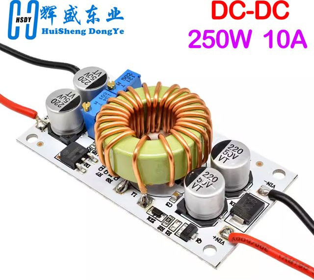 HUISHENGYUFA DC-DC-Aufwärtswandler LED-Treiber-Aufwärtsmodul mit Konstantstrom 10 A 250 W in Multicolor - Bild 1