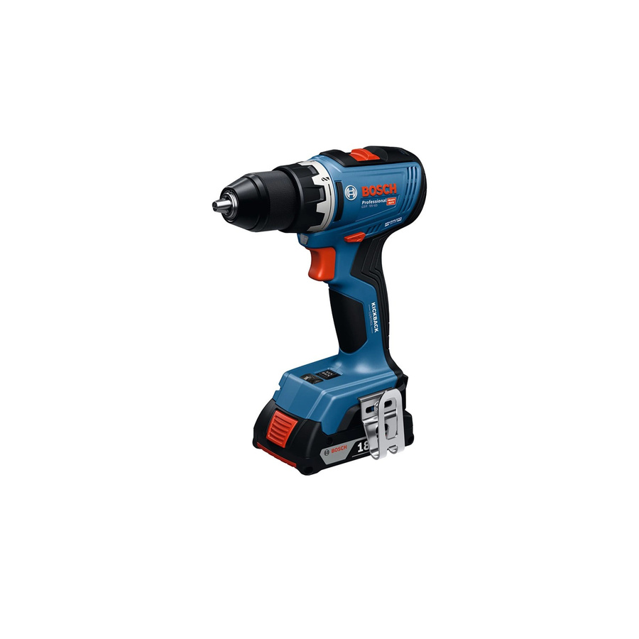 Bosch Professional Akku-Bohrschrauber GSR 18V-65 Set mit 2 Akkus und Ladegerät in L-Boxx, Schwarz-Blau - Bild 2