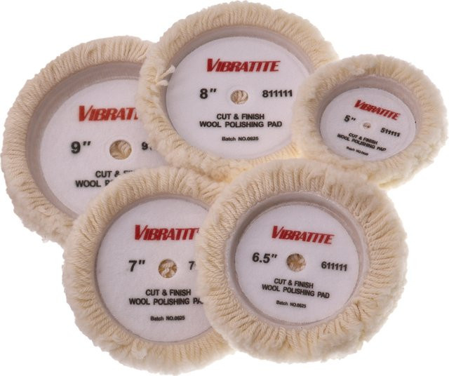 Vibratite Woll-Polierpad-Set aus 100 % natürlicher Wolle für Autopolieren, Motorrad und Möbel, 5–9 Zoll - Bild 1