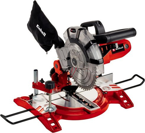 Einhell Kapp- und Gehrungssäge TC-MS 2112 in Rot/Schwarz mit 1400 W und 210 mm Sägeblattdurchmesser - Bild 1