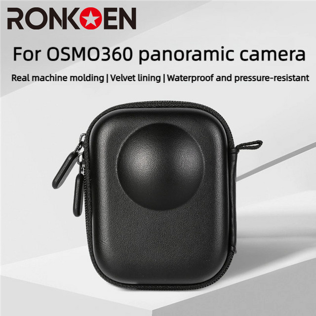 Ronkoen Mini Schutztasche für DJI Osmo360, Wasserdichte Aufbewahrungsbox in Schwarz - Bild 1