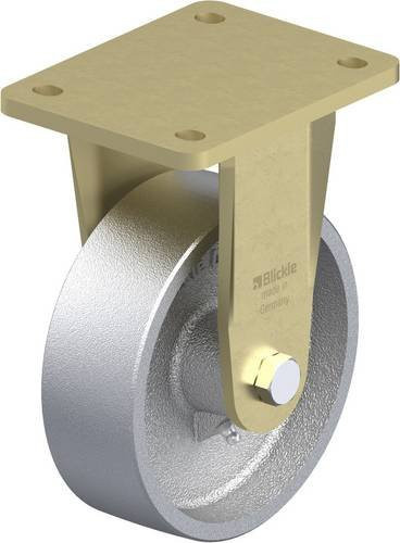 Blickle BS-G 150G Bockrolle in Silber, Durchmesser: 150 mm, Tragfähigkeit: 900 kg - Bild 1