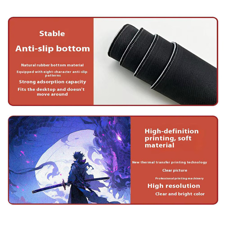 Mairuige Schreibtischunterlage XXL mit Anime Drache Design als minimalistisches Mauspad - Bild 4