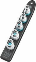 Hazet SmartRail 900E-SR/5 Außen-TORX Steckleiste 5-teilig, 1/2 Zoll, Schwarz-Silber - Bild 1