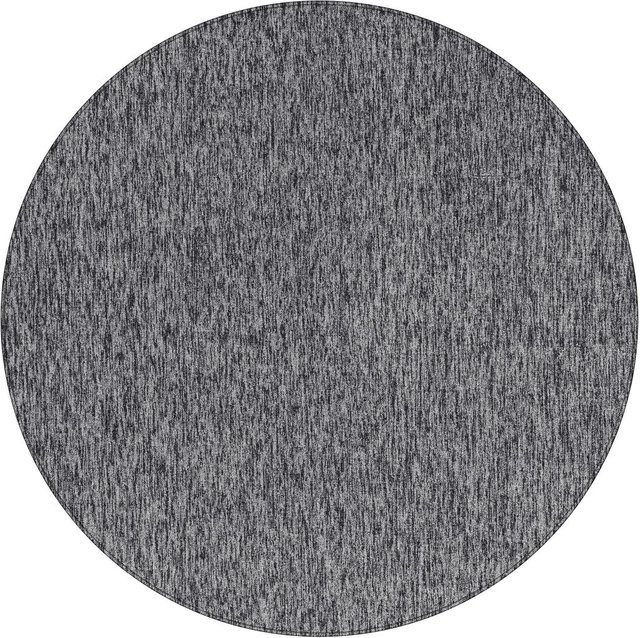 Ayyildiz Kurzflorteppich Nizza 1800 Rund, Grau meliert, Durchmesser: 200 cm - Bild 1