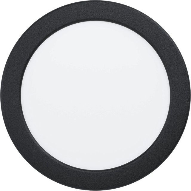 Eglo LED-Einbauspot Fueva 5 in Schwarz mit IP44 Schutzart und warmweißem Licht (3.000K), Durchmesser: 16,6 cm - Bild 1