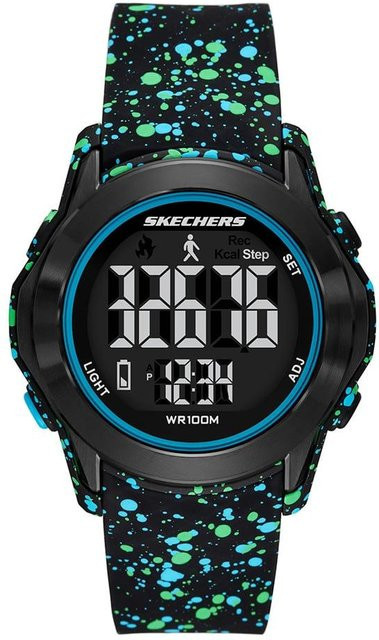 Skechers Digitaluhr, Quarz, Kunststoff, Schwarz, Herren - Bild 1