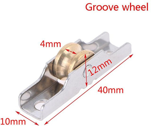 XinFU Rollenrad aus Edelstahl für Fensterscheiben und Schiebetüren, Silber, 10 mm - Bild 1