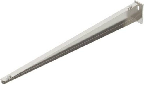 OBO Bettermann Wand- und Stielausleger aus Metall in Silber, B: 61,0 cm, H: 6,5 cm, 20 Stück - Bild 1