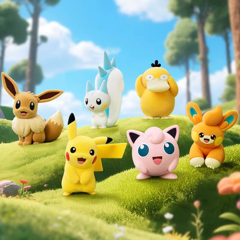 FUNISM Pokémon Anime Action Figur Pikachu Beflockte Serie als Trendiges Spielzeug und Ornament - Bild 2