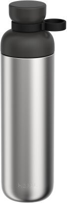 Mepal Vita Edelstahl Trinkflasche 900 ml Schwarz Silber - Bild 1