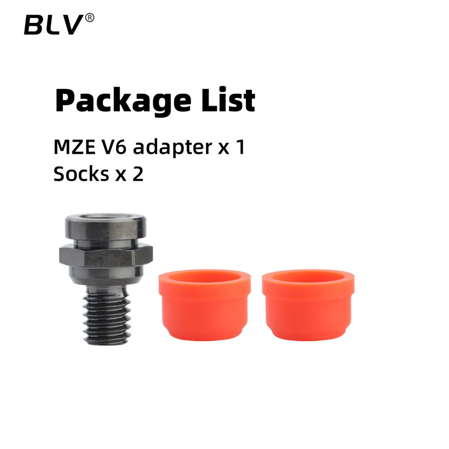 BLV MZE V6 Adapter Schmelzzone-Extruder zur Durchflusssteigerung für V6 Düsen, CHC Hotend, CHC XL Rapido Hotend und Voron 3D-Drucker - Bild 2