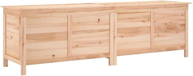 vidaXL Gartentruhe aus Massivholz Tanne in Beige, B/T/H: 198,5 x 50 x 56,5 cm - Bild 1