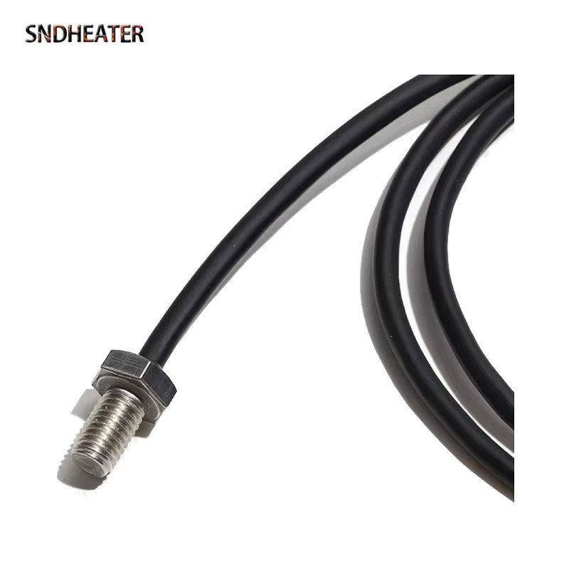 SNDHEATER DS18B20 Thermistor Temperatursensor mit M8 oder M10 Edelstahlsonde und wasserdichtem schwarzem PVC-Kabel - Bild 2
