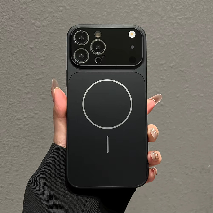 Xeber Magnetische Acryl Schutzhülle für iPhone 13 bis iPhone 17 Pro Max mit MagSafe Unterstützung in Orange - Bild 1