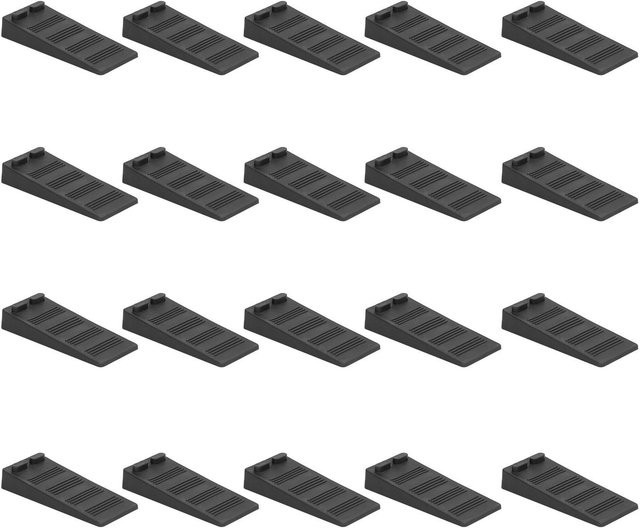 20 Stück Türstopper GoolRC Antikollision in Schwarz aus Kunststoff als stabiler Boden-Türkeil - Bild 1