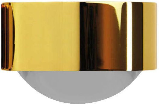 Top Light Puk Mini One LED Deckenleuchte in Gold/Messing mit mattem Glaslinse - Bild 1