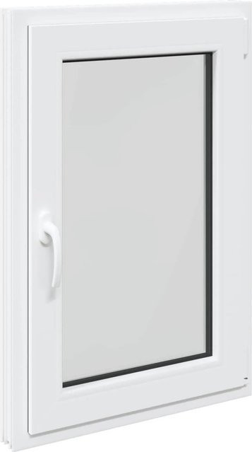 vidaXL Kellerfenster RISOR in Weiß aus PVC und Glas, B/H: 60 x 100 cm - Bild 1