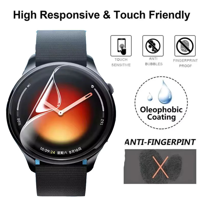 Kratzfeste Hydrogel Displayschutzfolie für Xiaomi Watch 5 in Transparent - Bild 3