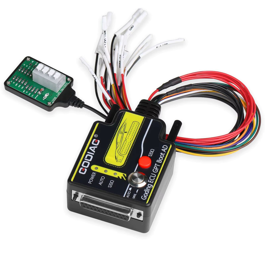 GODIAG ECU GPT Boot OBD2 Diagnoseadapter zum Lesen und Schreiben, kompatibel mit Openport GT100 und J2534 Standard, Schwarz - Bild 2
