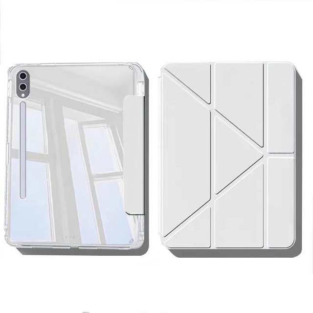 BLOCROSS Smart Cover Hülle für Samsung Galaxy Tab S11 Ultra, S10, S9, S8 Plus und weitere Modelle, Weiß - Bild 1