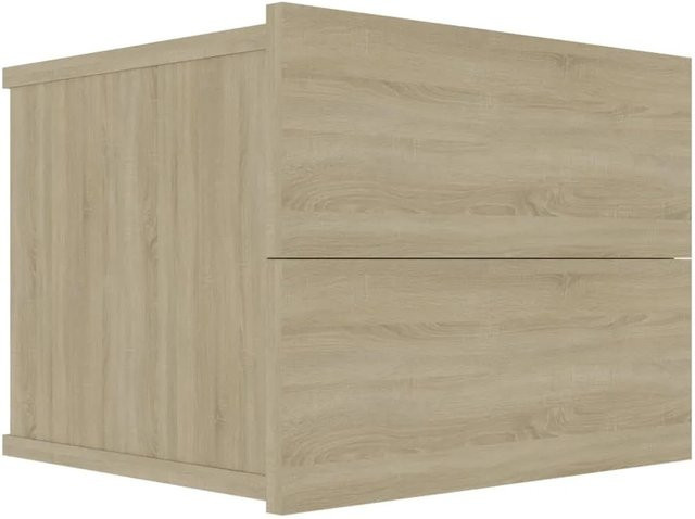 vidaXL Nachttisch aus Holzwerkstoff in Sonoma-Eiche, Farbe Beige/Braun, B/T/H: 40 x 30 x 30 cm - Bild 1