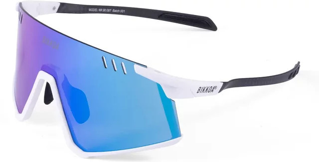 Bikkoa Elion Sportbrille, Unisex, randlos, carbon, blue, white - Bild 1