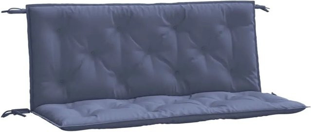 vidaXL Gartenbank-Auflagen 2er-Set Marineblau aus wasserabweisendem Oxford-Gewebe B/T/H: 120 x 50 x 7 cm - Bild 1