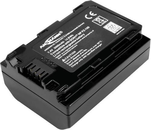 Ansmann A-Son NP FZ-100 Kamera-Akku Lithium-Ionen, 7.4V, 2000 mAh, Schwarz - Bild 1