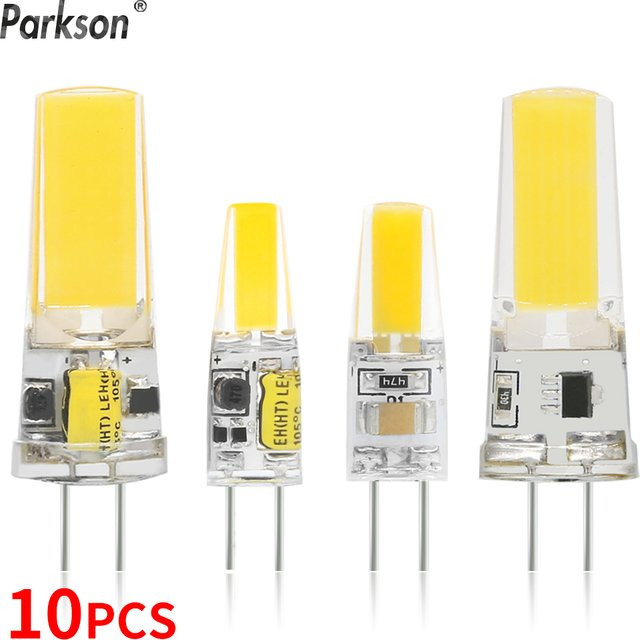PARKSON COB LED G4 Mini Glühbirne Warmweiß, 10er Set, dimmbar, 3 W, AC/DC 12 V - 220 V - Bild 1