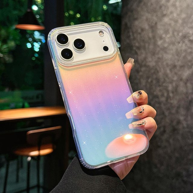 ianliyao MagSafe Handyhülle mit Glitzer-Effekt für iPhone 11 bis iPhone 17 Pro Max, Stoßfeste Magnetische Hülle, Multicolour - Bild 1