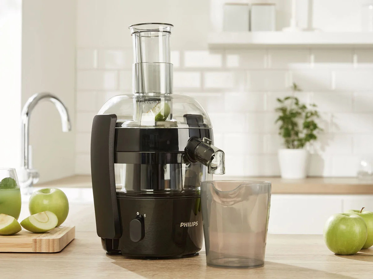 Philips Viva Collection Zentrifugalsaftentsafter HR1832/00, 500W, Schwarz - Bild 3