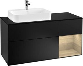 V&B Waschtischunterschrank Finion Wandbeleuchtung in Blau Lackiert Breite: 120 cm, Tiefe: 50,1 cm, Höhe: 50,1 cm - Bild 1